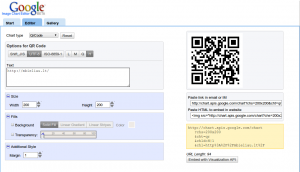 QR Code editor